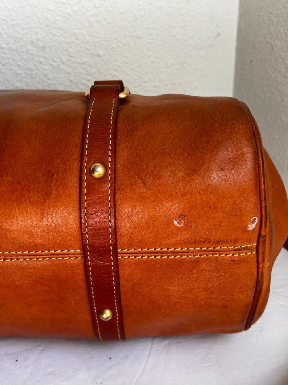 $599 DOONEY & BOURKE FLORENTINE LARGE LEATHER TASSLE SATCHEL - Picture 9 of 14